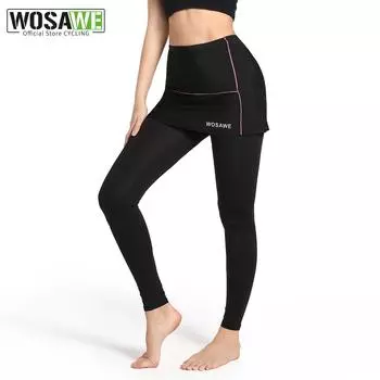 WOSAWE женские велосипедные брюки 2 в 1, велосипедные шорты, колготки для горного велосипеда, брюки с 3D гелевой подкладкой, дышащие, быстросохнущие S чёрный