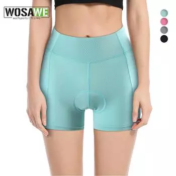 WOSAWE женские велосипедные шорты с 3D гелевой подкладкой, велосипедные трусы, велосипедные шорты, велосипедные трусы S синий