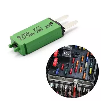 восстанавливаемый предохранитель восстанавливаемые вручную мини-предохранители 30 А автомобильные предохранители 12/24 В микропредохранитель для мотоцикла или лодки автомобильные аксессуары зелёный