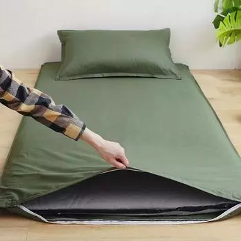 WOSTAR 360° полностью закрытый с застежкой-молнией защитный чехол для матраса пара/студент односпальная двуспальная простыня защитная накладка размера King Size 90*190cm серый