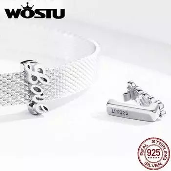 Wostu Аутентичные браслеты из стерлингового серебра 925 пробы с бусинами, подходят для оригинальных браслетов с отражениями для женщин, сделай сам Pendant