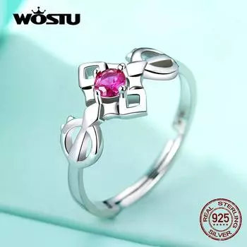 WOSTU Стерлингового Серебра 925 пробы Genshin Impact Персонаж Сяо Тарталья Чжунли Кольцо Регулируемое Женское Мужское Кольцо Наклейки Подарочные Ювелирные Изделия D
