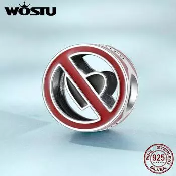 WOSTU Стерлингового Серебра 925 пробы Подвески из бисера для женщин Ожерелье и браслет Ювелирные изделия