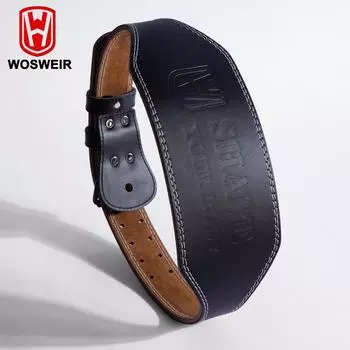 WOSWEIR мужской тренажерный пояс для поднятия тяжестей поясничная поддержка спины оборудование для силовых тренировок тренажер для талии S чёрный