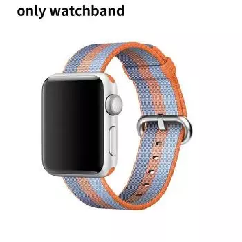 Woven Nylon Sport Wrist Band Strap Bracelets For 42mm 38 Orange,For Apple Watch 38mm