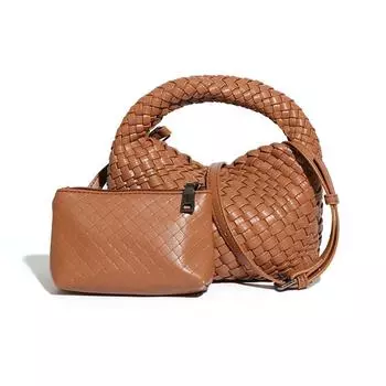 Woven Vegetable Basket Women s Bag, Small, Retro and Casual, Single-shoulder Crossbody Lunch Box Bag, Hand-held Women s Bag