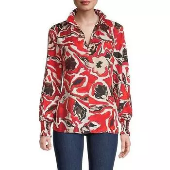 Woven Wood Tencel Shirt Classical Top 23 Spring Pullover Safflower + black and white PP