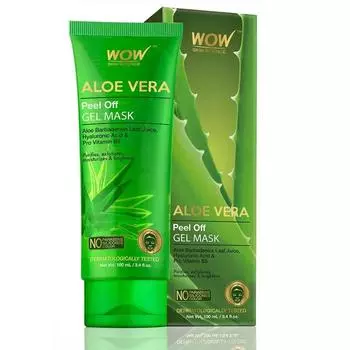 Wow Skin Science Aloe Vera с гиалуроновой кислотой и провитамином B5 Peel Off Gel Mask, 100 мл