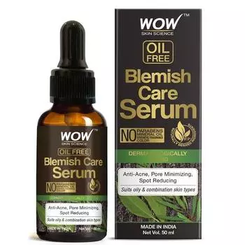 Wow Skin Science Blemish Care Serum - Без масла - против прыщей, против пятен - без парабенов, силиконов, синтетических ароматизаторов и красителей, 50 мл