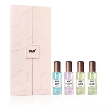 WOW Skin Science Eau De Parfum Роскошный парфюмерный набор 4x20 мл для нее | Подарочный набор премиум-класса ко Дню святого Валентина для женщин | Аромат на весь день | Упаковка из 4 шт. 4x20 ml