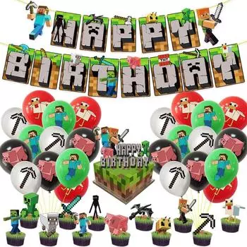 WOWTAC Birthday Decoration Balloon Set Happy Birthday Garland Banner Balloon Decor Balloon Birthday Party Birthday Decoration Boys Birthday Balloon