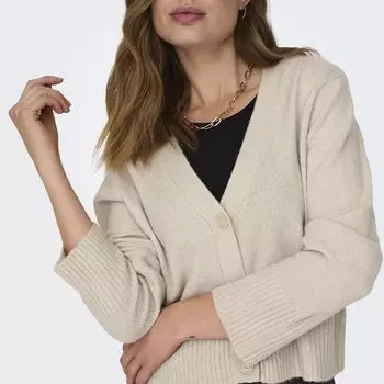 вязаный кардиган ТОЛЬКО для женщин S бежевый