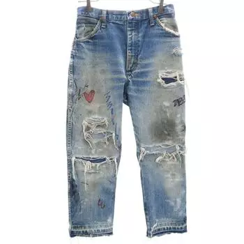 Wrangler Сделано в Мексике Старые джинсы w31 синие Мужские Б/У