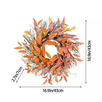 Wreathleaf Wreath Door Hanging Decoration Festival Props Hanging Window Wall Hanging Artificial Flowers Home Decoration Accessor разноцветный