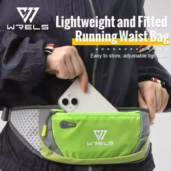 WRELS Lightweight Adjustable Large-capacity Invisible Running Waist Bag,Breathable Mesh Design, Zipper Closure,Ideal for Outdoor Hiking