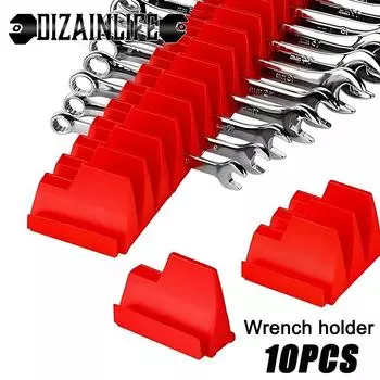 Wrench Pro Upright Storage Organizer 20 Wrenches Magnetic Hexagonal Head Style - Modular Toolbox Holder Made Durable Plastic