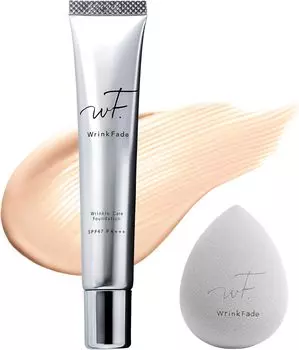 WrinkFade Link Fade Medicated Wrinkle Cover Foundation 20 г Жидкая основа Отбеливание Пятен Улучшение Морщин [С пуховкой] Квази-лекарство