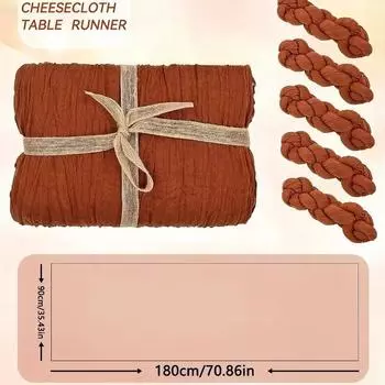 Wrinkled Cloth Table Flag Wedding Birthday Party Restaurant Holiday Anniversaries Hotels Banquets Decoration Accessories 1PC