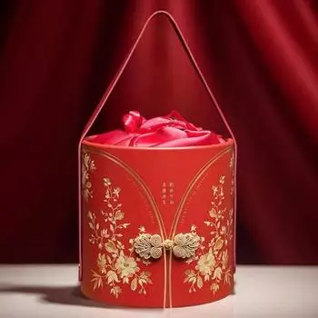 Wrist Bag Chinese Style Handbag Frog Botton Bridesmaid Gifts Box Ins Wedding Candy Bag Wedding M