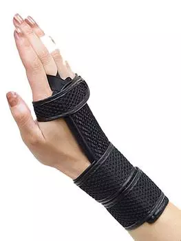Wrist Splint Wrist Tendonitis Sprain Spring Finger [Dorsal Supporter] (L (Wrist 16-19cm))