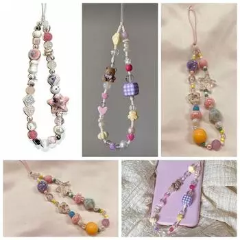 Wrist Strap Y2K Phone Chain Niche Design Phone Strap Cellphone Lanyard Jewelry Gift Style 5