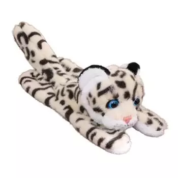 Wrist Style Plush Doll Slap Bracelet Cute Doll Simulated Snow leopard Doll Birthday Gift Snow leopard