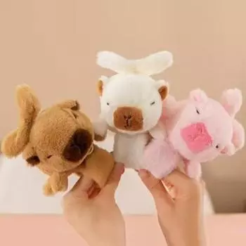 Wristband Capybara Plush Slap Bracelet Swing Wings Capybara Plush Hand Ring Birthday Gift style 2