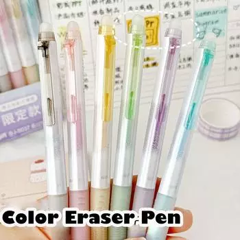 Writing Drawing Erasable Gel Pens Aesthetic Glitter Color Pens Thermal Eraser Pen Art Marker 1pcs(blue)