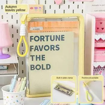 Writing Pad A4 File Pocket Large Capacity File Folder Bag Document Organizer A4 Folder Kids
