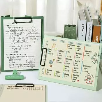 Writing Pad Stand File Folder Folding Paper Display Stand Business A4 Board Clip Folder Office A