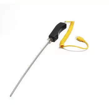 WRNK-187/104MLБольшая ручка K Тип Ручная бронированная термопара Высокотемпературная печь Зонд Измерительный стержень Датчик 5*500MM