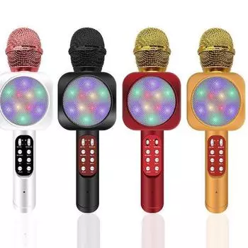 WS1816 Домашний караоке-микрофон, динамик Bluetooth, ручной караоке-микрофон, подходит для семейных посиделок