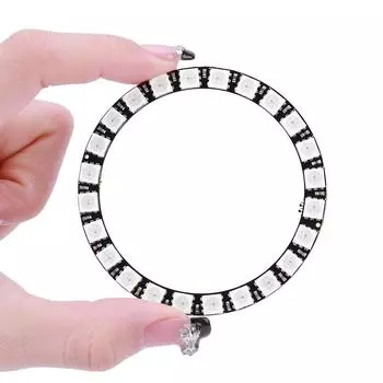 # WS2812 5050 RGB светодиодное кольцо 7/8/12/16/24 бит круговое светодиодное кольцо для Arduino DI 8 Bit