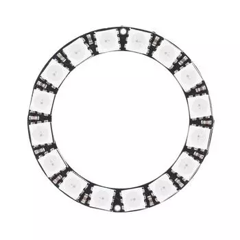 WS2812 5050 RGB светодиодное кольцо прочная лампа 7/8/12/16/24 полезная штука для Arduino 8 Bit