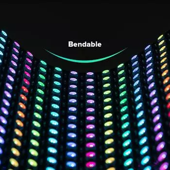 WS2812B RGB 16x16 8x32 пиксельная панель экрана 1-5 шт. 256 пикселей WS2812B ECO индивидуально адресуемый цифровой гибкий программируемый 5 В 1 PCS