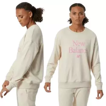 WT21508CTU Женская толстовка New Balance Essentials L L бежевый