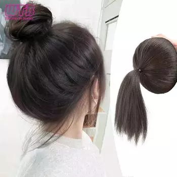 WTB Грейпфрутовый Конский Хвост Парик С Высоким Черепом Артефакт Плоская Голова Объем Волос Подушечка Для Волос Зажим Для Завивки Парик Коса Конский Хвост