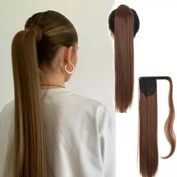 WTB синтетический хвостик для наращивания хвоста для женщин, длинный натуральный толстый прямой шиньон, аксессуары для наращивания волос