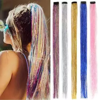 WTB синтетический парик кусок женский натуральный бесшовный цельный волос накладной цветной ухо висячий окрашенный длинный прямой волос накладной 60CM