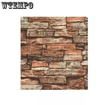 WTEMPO 10 шт. 3D обои украшение дома трехмерные наклейки на стену винтажные самоклеящиеся обои водонепроницаемые влагостойкие наклейки на стену 35*38.5cm белый