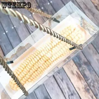 WTEMPO 10PCS Baked Goods Pastry Handheld Packaging Boxes Rectangular Transparent Plastic Mousse Cake Boxes 10pcs серебряный