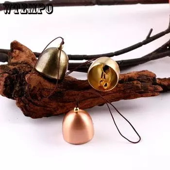 WTEMPO 10PCS Retro Home Decorative Bells Bronze Festival Wind Chimes Creative DIY Bell Pendants Room Door Car Hanging Bells 10pcs