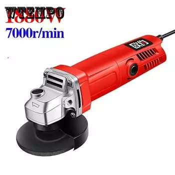 WTEMPO 1880 Вт Многофункциональная угловая шлифовальная машина, кусачки для полировки, ручная электрическая шлифовальная машина, электроинструменты US plug красный