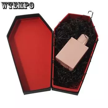 WTEMPO 1 шт 21,7*11,6*3,3 см готические мини-коробки в форме гроба для Хэллоуина подарочные коробки для шоколада, конфет, духов с крышкой 1pc чёрный