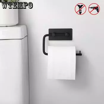 WTEMPO 1 шт., 2 размера, 2 цвета, рулоны бумажных полотенец для ванной комнаты, держатель для кухонных салфеток, нержавеющая сталь, неперфорированный самоклеящийся держатель для бумажных полотенец short серебряный