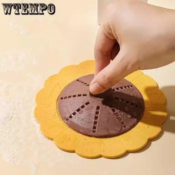 WTEMPO 1 шт. креативный фильтр для слива в пол, устойчивый к насекомым и запахам, для слива в ванную комнату, против засорения волос, фильтр для кухонной раковины 1PC зелёный