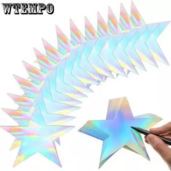 WTEMPO 24 шт 28 см фестивали свадьба день рождения вечеринка праздничные украшения своими руками однотонные пятиконечные звезды доски для подписи креативный реквизит для фотосъемки 28cm*24pcs красный