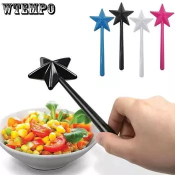WTEMPO 3PCS New Star Shaped Pepper Seasoning Magic Stick Creative Kitchen Seasoning Gadget 3 Holes Seasoning Bottle 3pcs розовый