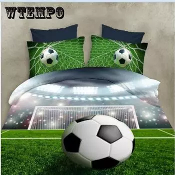 WTEMPO бренд 3D Soccer E постельное белье наволочка пододеяльник 3 шт. комплекты постельного белья постельное белье Queen 3pcs