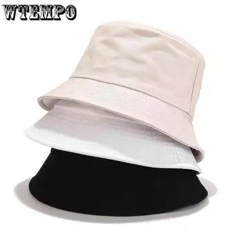 WTEMPO Четыре сезона, однотонные, простые, элегантные, панамы, складные, повседневные, праздничные, пляжные, солнцезащитные шляпы, сделай сам, вышивка/печать доступны 1pc